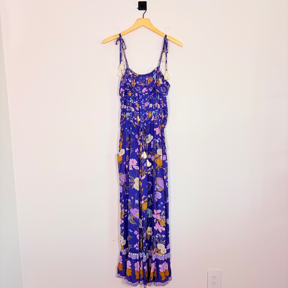 Spell & The Gypsy Collective Wild Bloom Strappy Floral Jumpsuit XS Boho Wide Leg - Picture 2 of 10